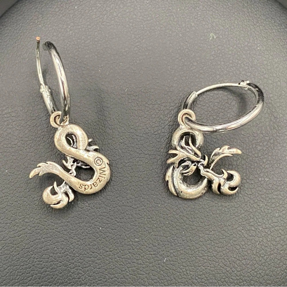 Wizards Signed Dungeons and Dragons Huggie Mini Hoop Earrings - Picture 7 of 7